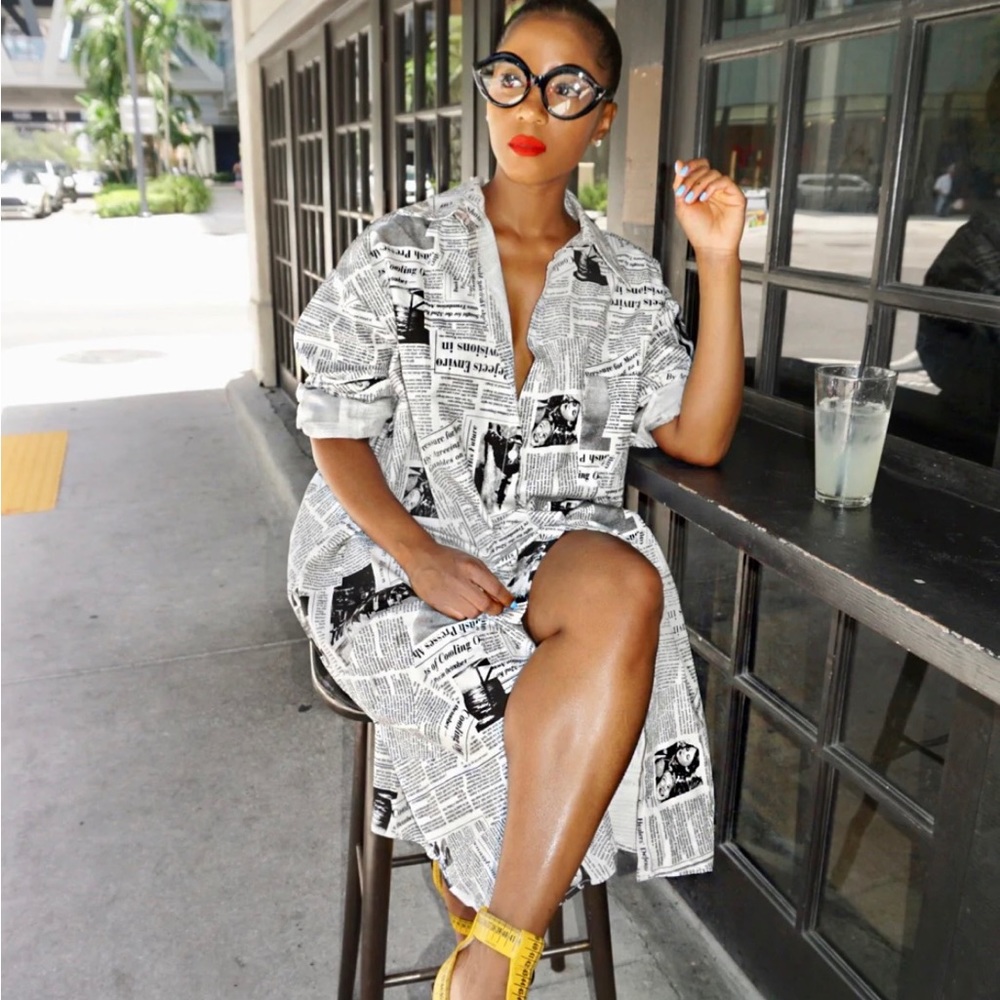 Extra Extra Newspaper Dress View 5